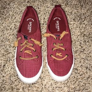 NWOT Maroon sperrys
